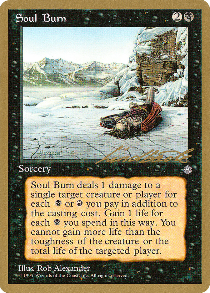 Soul Burn (Leon Lindback) [Pro Tour Collector Set] | Webway Games