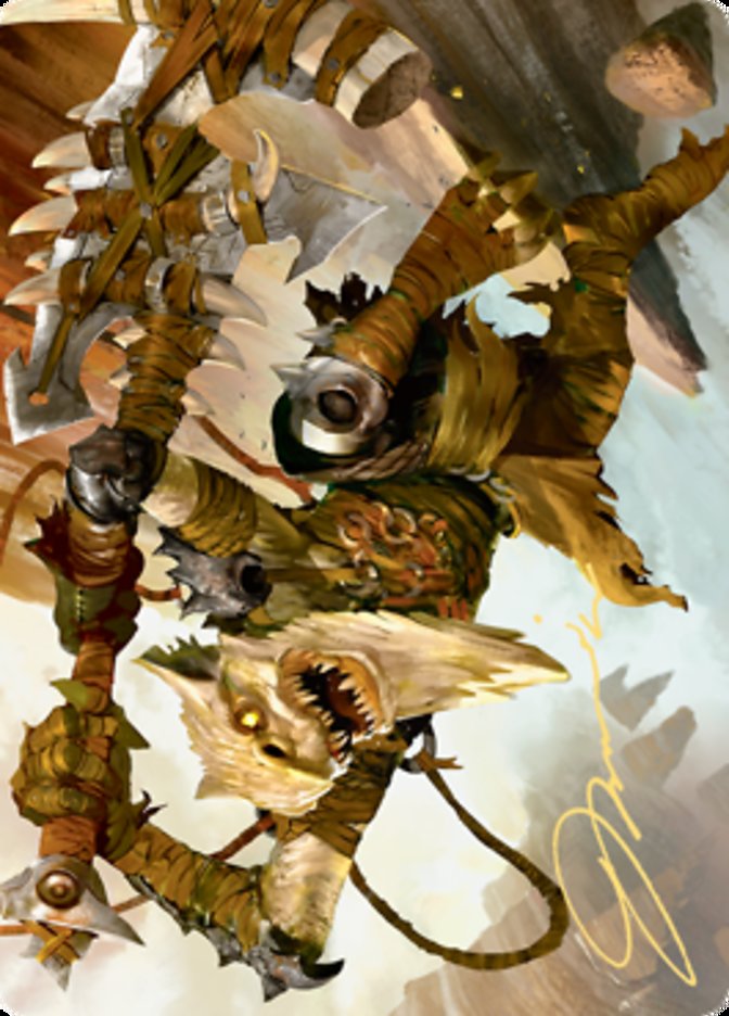 Teeterpeak Ambusher Art Card (Gold-Stamped Signature) [Zendikar Rising Art Series] | Webway Games