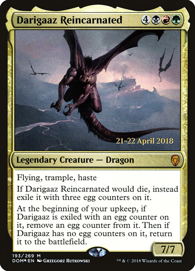 Darigaaz Reincarnated  (Prerelease) [Dominaria Prerelease Promos] | Webway Games