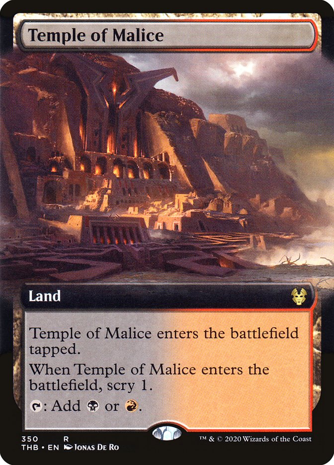 Temple of Malice (Extended Art) [Theros Beyond Death] | Webway Games