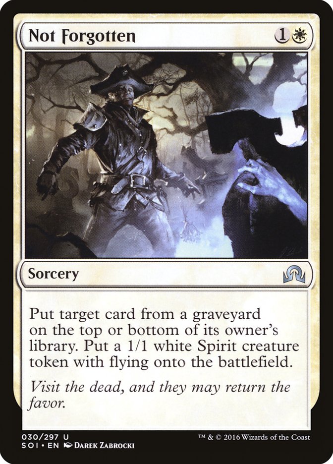 Not Forgotten [Shadows over Innistrad] | Webway Games