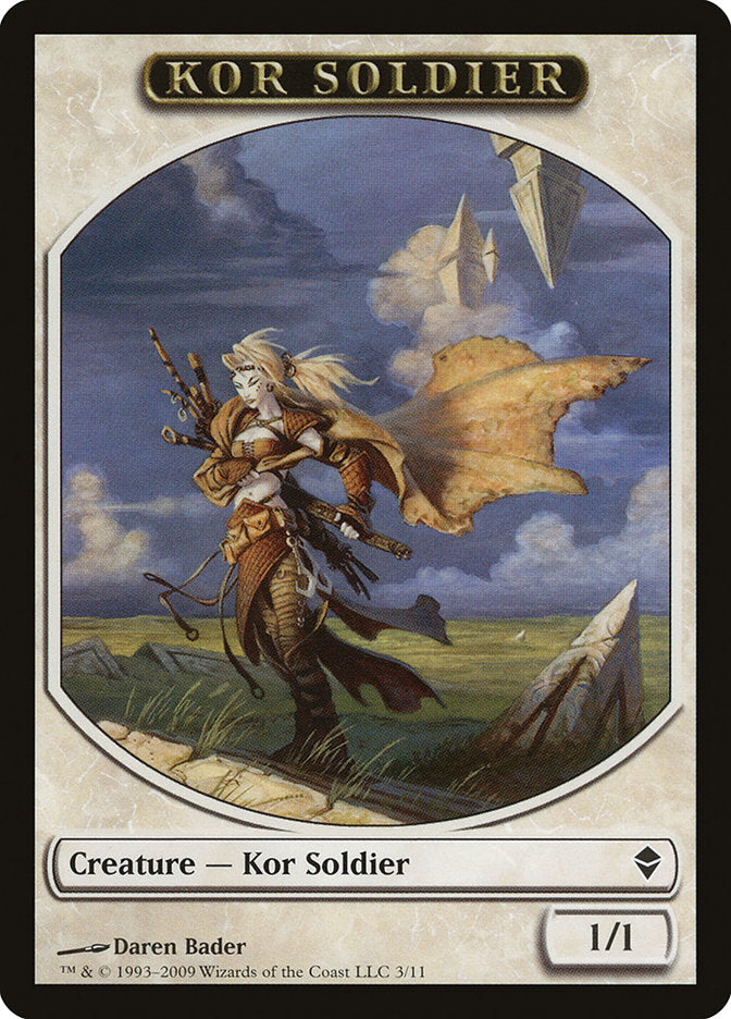 Kor Soldier [Zendikar Tokens] | Webway Games