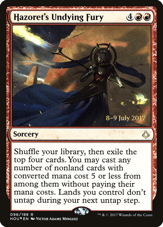 Hazoret's Undying Fury  (Prerelease) [Hour of Devastation Prerelease Promos] | Webway Games