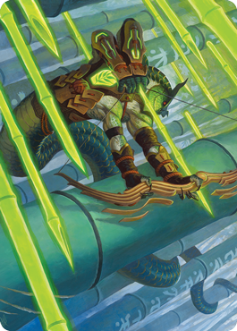 Bamboo Grove Archer Art Card [Kamigawa: Neon Dynasty Art Series] | Webway Games