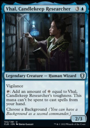 Vhal, Candlekeep Researcher [Commander Legends: Battle for Baldur's Gate] | Webway Games