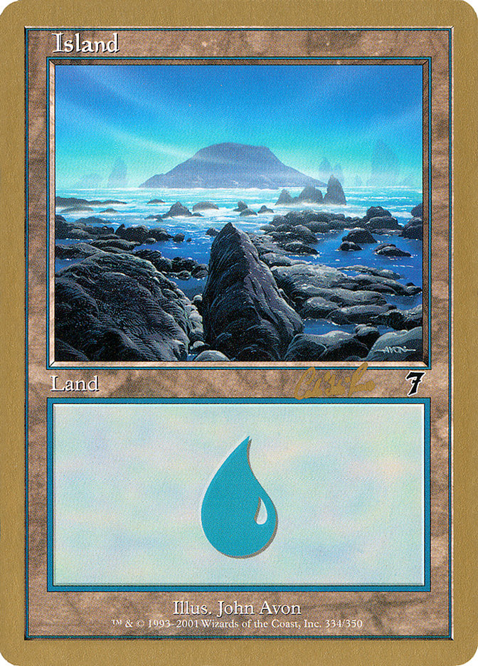 Island (cr334) (Carlos Romao) [World Championship Decks 2002] | Webway Games