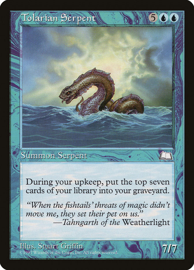 Tolarian Serpent [Weatherlight] | Webway Games