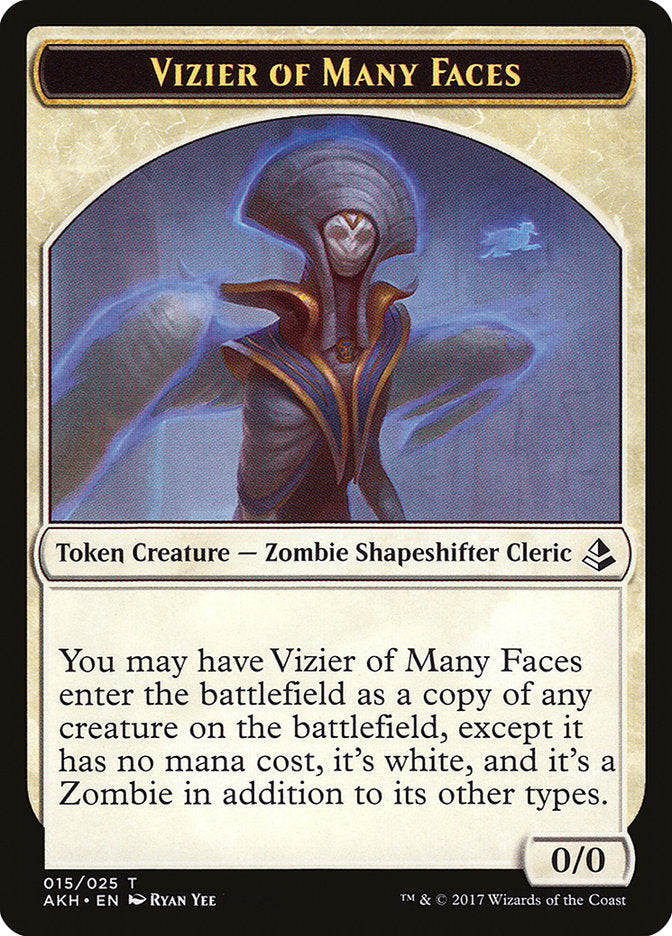 Vizier of Many Faces Token [Amonkhet Tokens] | Webway Games
