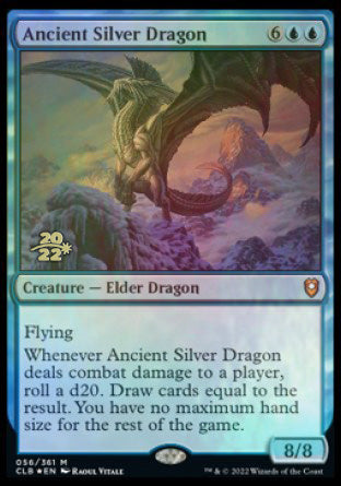 Ancient Silver Dragon [Commander Legends: Battle for Baldur's Gate Prerelease Promos] | Webway Games