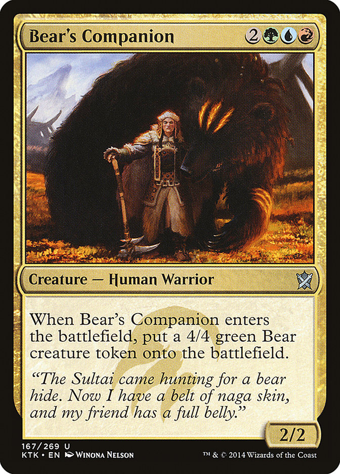 Bear's Companion [Khans of Tarkir] | Webway Games
