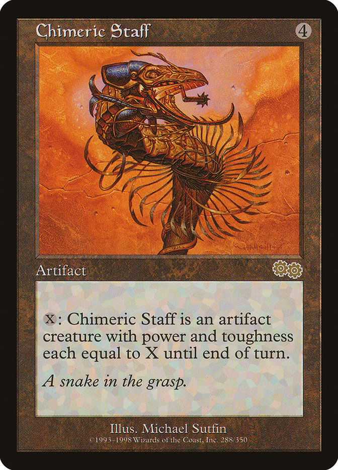 Chimeric Staff [Urza's Saga] | Webway Games