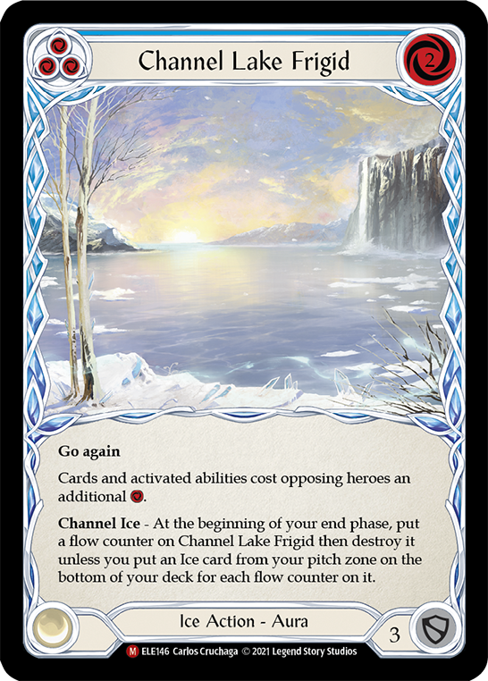 Channel Lake Frigid [ELE146] (Tales of Aria)  1st Edition Rainbow Foil | Webway Games