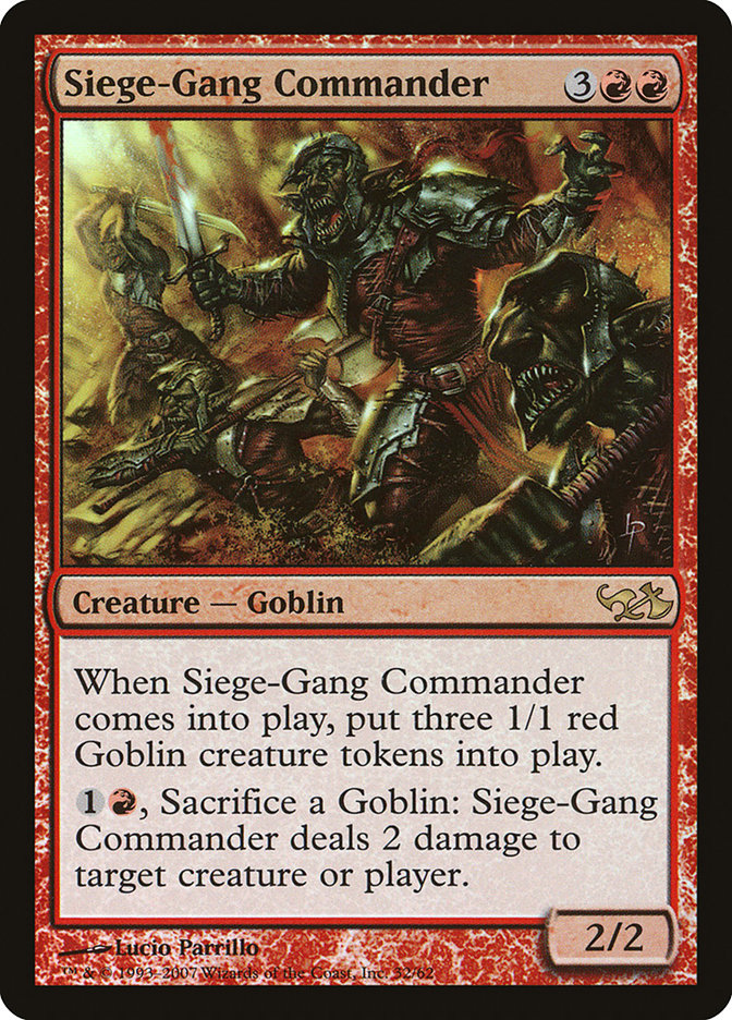 Siege-Gang Commander [Duel Decks: Elves vs. Goblins] | Webway Games