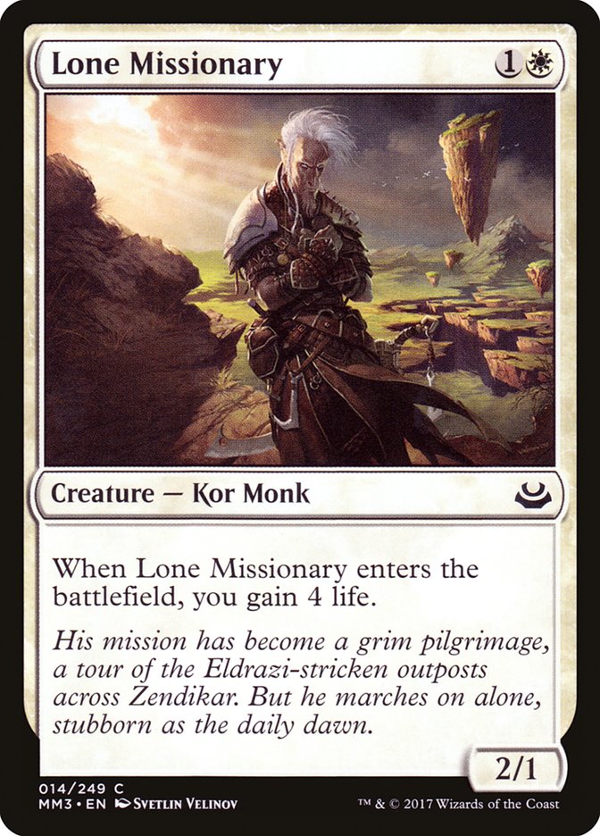 Lone Missionary [Modern Masters 2017] | Webway Games