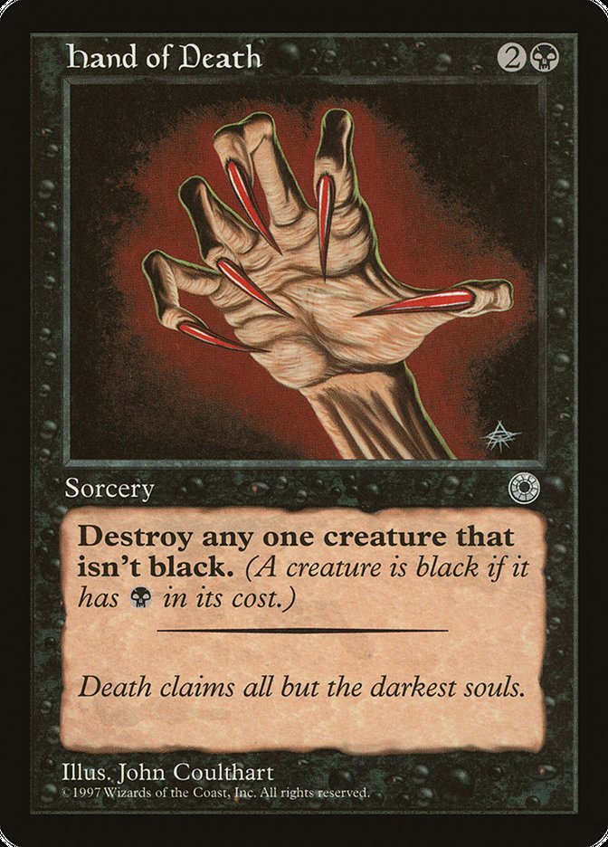 Hand of Death (With Creature Color Explanation) [Portal] | Webway Games