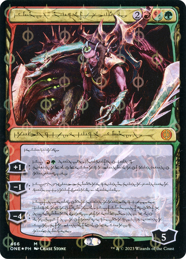 Lukka, Bound to Ruin (Phyrexian Step-and-Compleat Foil) [Phyrexia: All Will Be One] | Webway Games