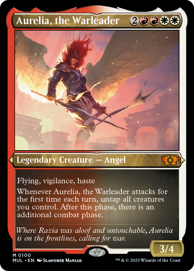 Aurelia, the Warleader (Foil Etched) [Multiverse Legends] | Webway Games