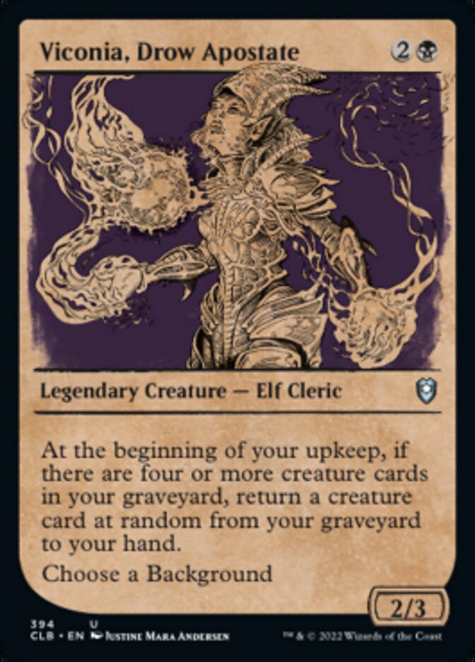 Viconia, Drow Apostate (Showcase) [Commander Legends: Battle for Baldur's Gate] | Webway Games