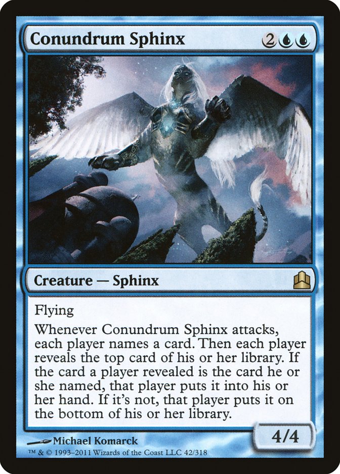 Conundrum Sphinx [Commander 2011] | Webway Games