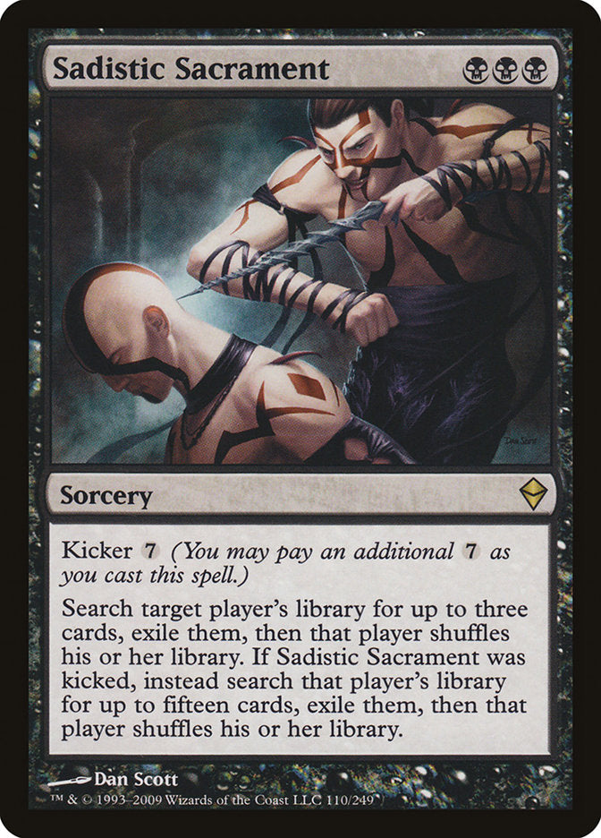 Sadistic Sacrament [Zendikar] | Webway Games