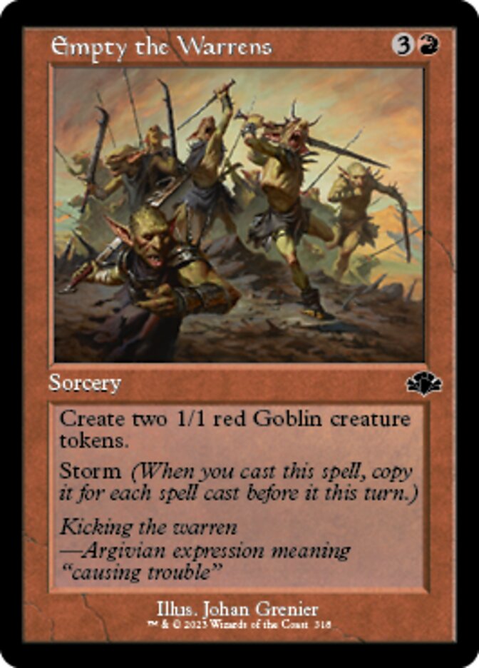 Empty the Warrens (Retro) [Dominaria Remastered] | Webway Games