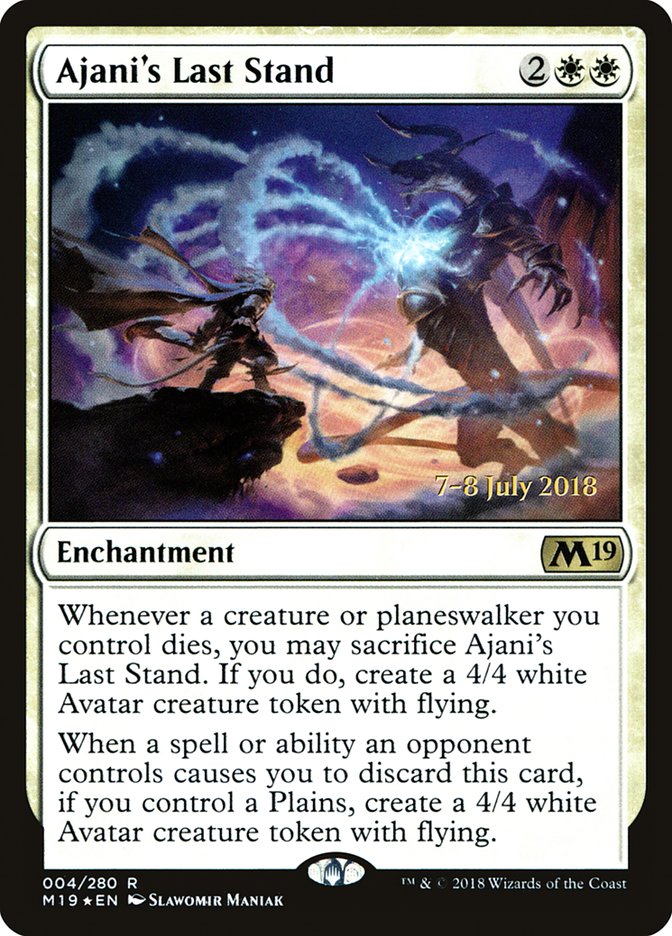 Ajani's Last Stand  (Prerelease) [Core Set 2019 Prerelease Promos] | Webway Games
