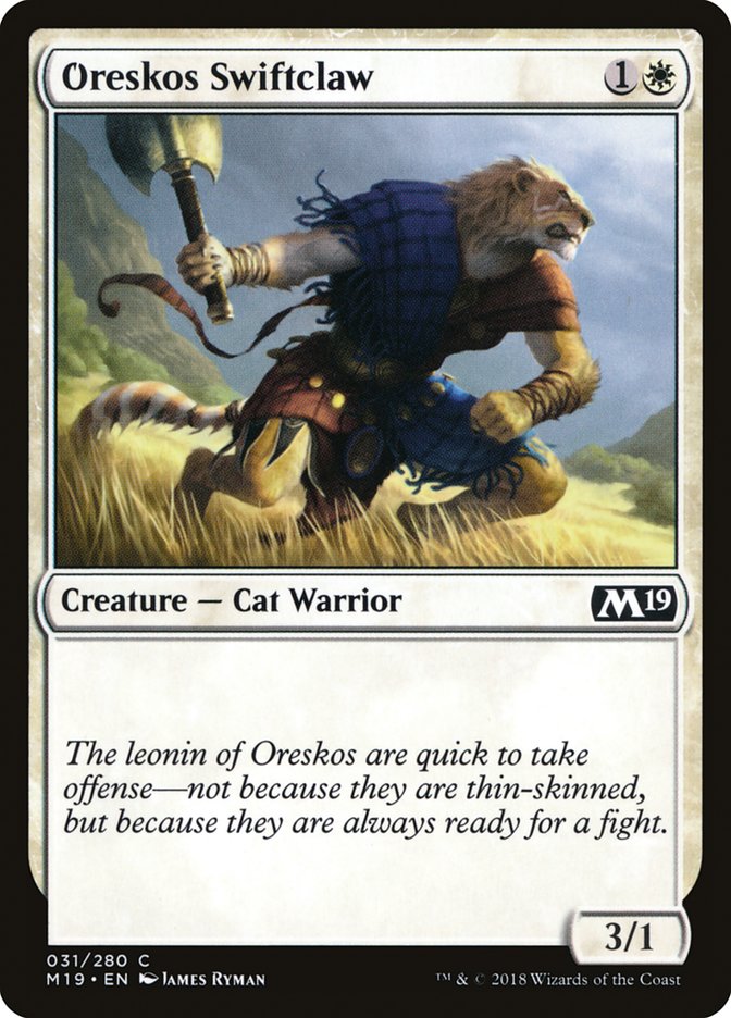Oreskos Swiftclaw [Core Set 2019] | Webway Games
