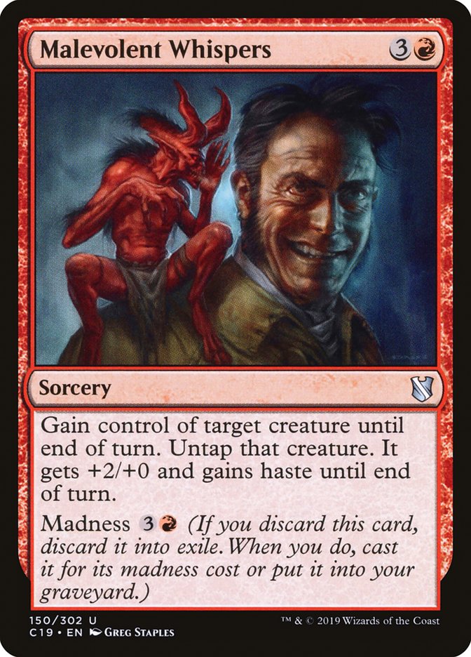 Malevolent Whispers [Commander 2019] | Webway Games