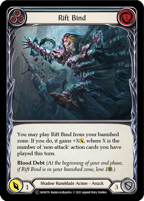 Rift Bind (Blue) [U-MON176] Unlimited Normal | Webway Games