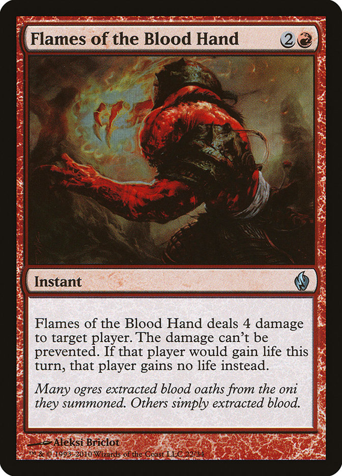 Flames of the Blood Hand [Premium Deck Series: Fire and Lightning] | Webway Games