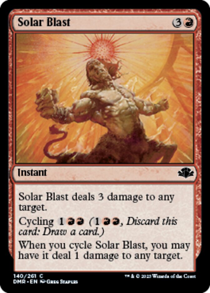 Solar Blast [Dominaria Remastered] | Webway Games