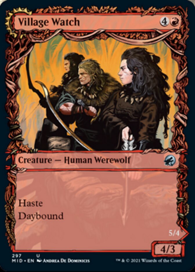 Village Watch // Village Reavers (Showcase Equinox) [Innistrad: Midnight Hunt] | Webway Games
