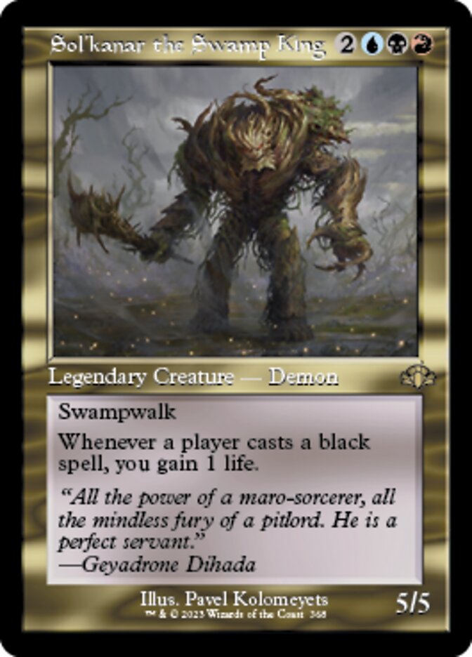 Sol'kanar the Swamp King (Retro) [Dominaria Remastered] | Webway Games