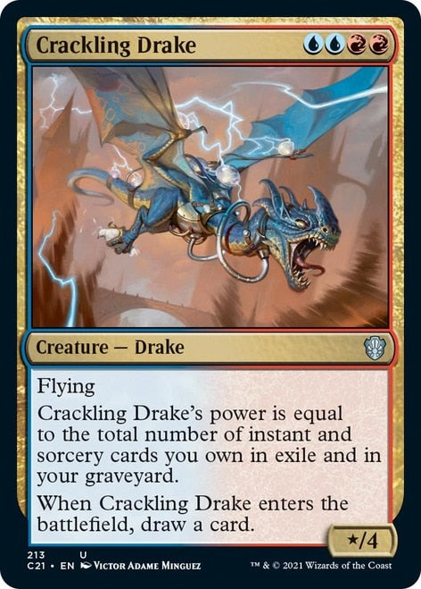 Crackling Drake [Commander 2021] | Webway Games