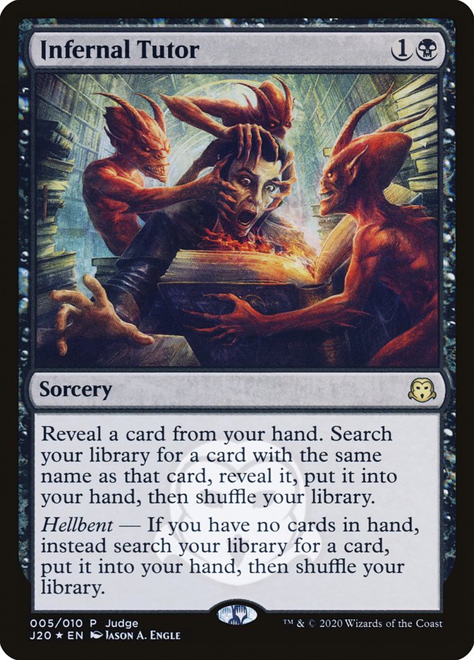 Infernal Tutor [Judge Gift Cards 2020] | Webway Games