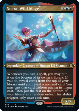 Neera, Wild Mage (Foil Etched) [Commander Legends: Battle for Baldur's Gate] | Webway Games