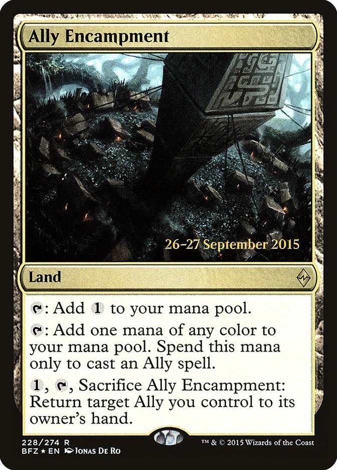 Ally Encampment  (Prerelease) [Battle for Zendikar Prerelease Promos] | Webway Games