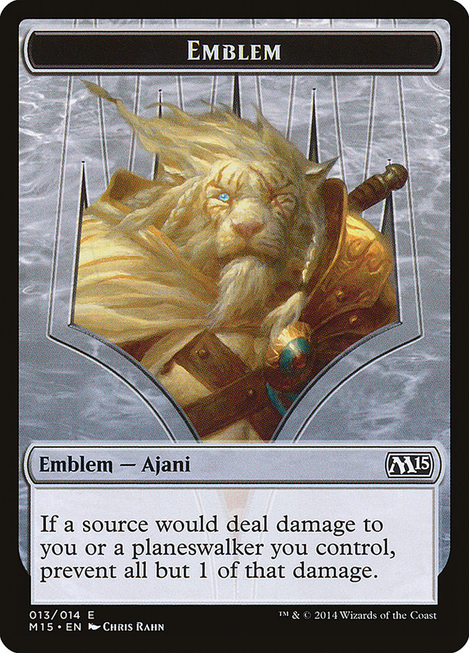 Ajani Steadfast Emblem [Magic 2015 Tokens] | Webway Games