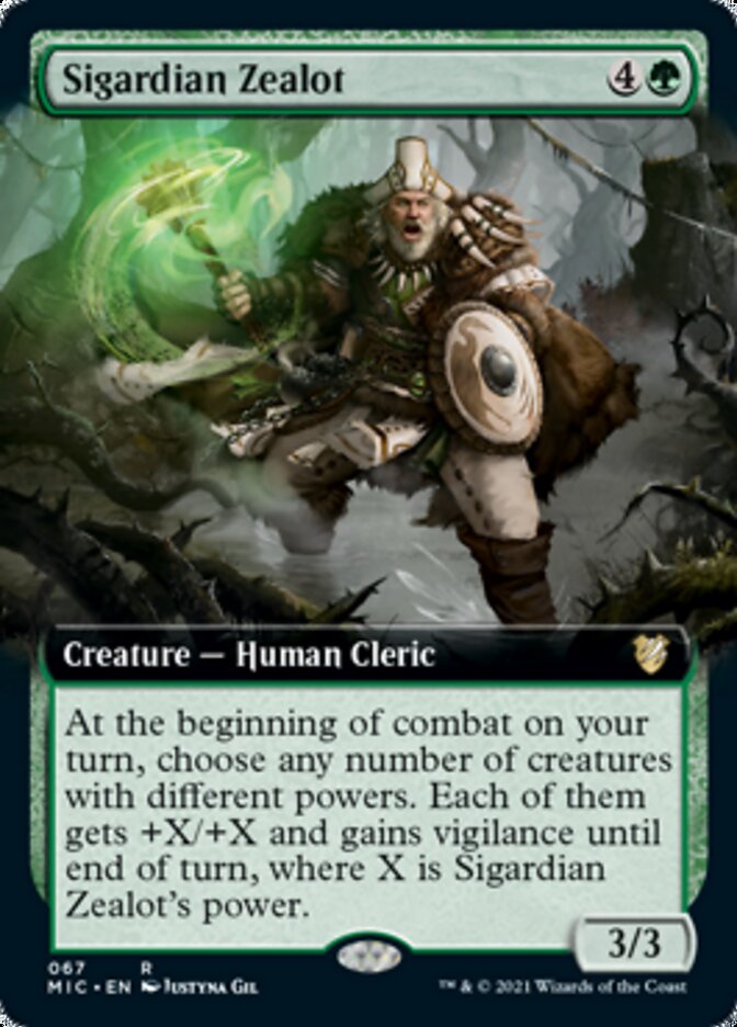 Sigardian Zealot (Extended) [Innistrad: Midnight Hunt Commander] | Webway Games
