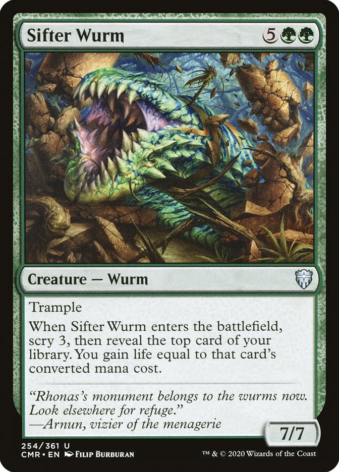 Sifter Wurm [Commander Legends] | Webway Games