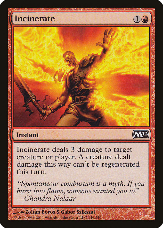 Incinerate [Magic 2012] | Webway Games