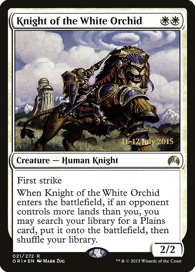 Knight of the White Orchid [Magic Origins Prerelease Promos] | Webway Games