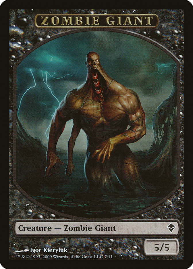 Zombie Giant [Zendikar Tokens] | Webway Games