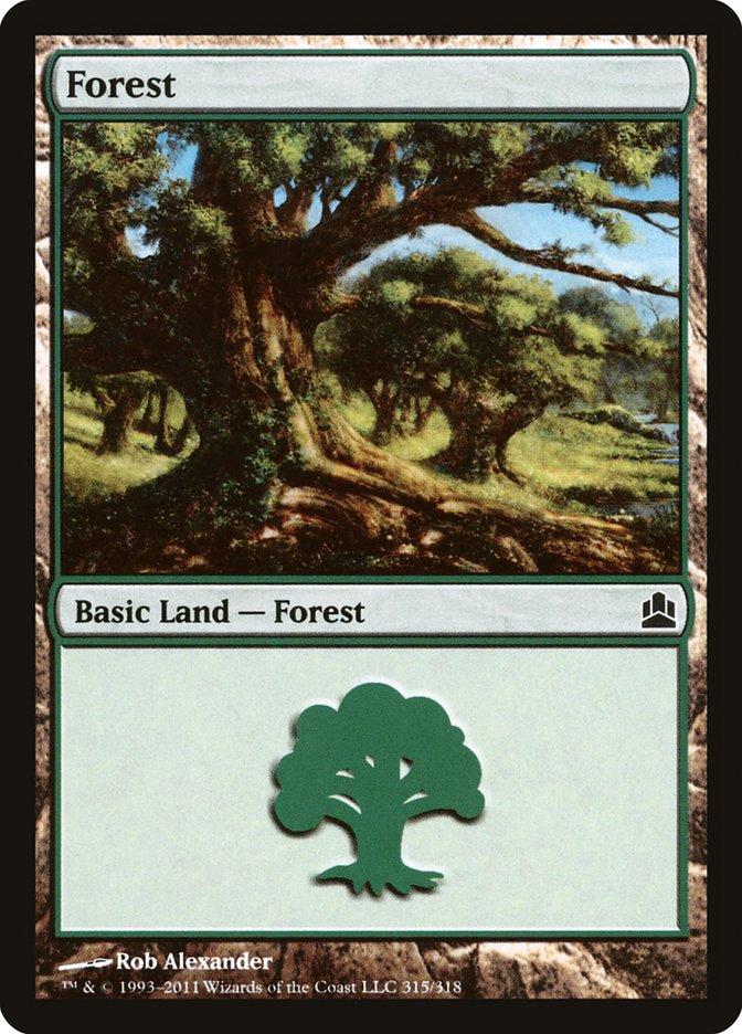 Forest (#315) [Commander 2011] | Webway Games