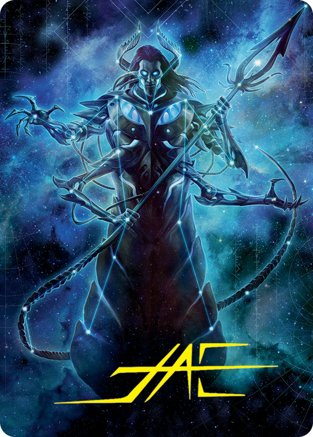 Heliod, the Warped Eclipse Art Card (Gold-Stamped Signature) [March of the Machine Art Series] | Webway Games