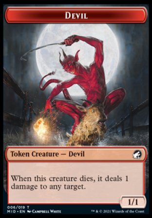 Devil Token [Innistrad: Midnight Hunt Tokens] | Webway Games