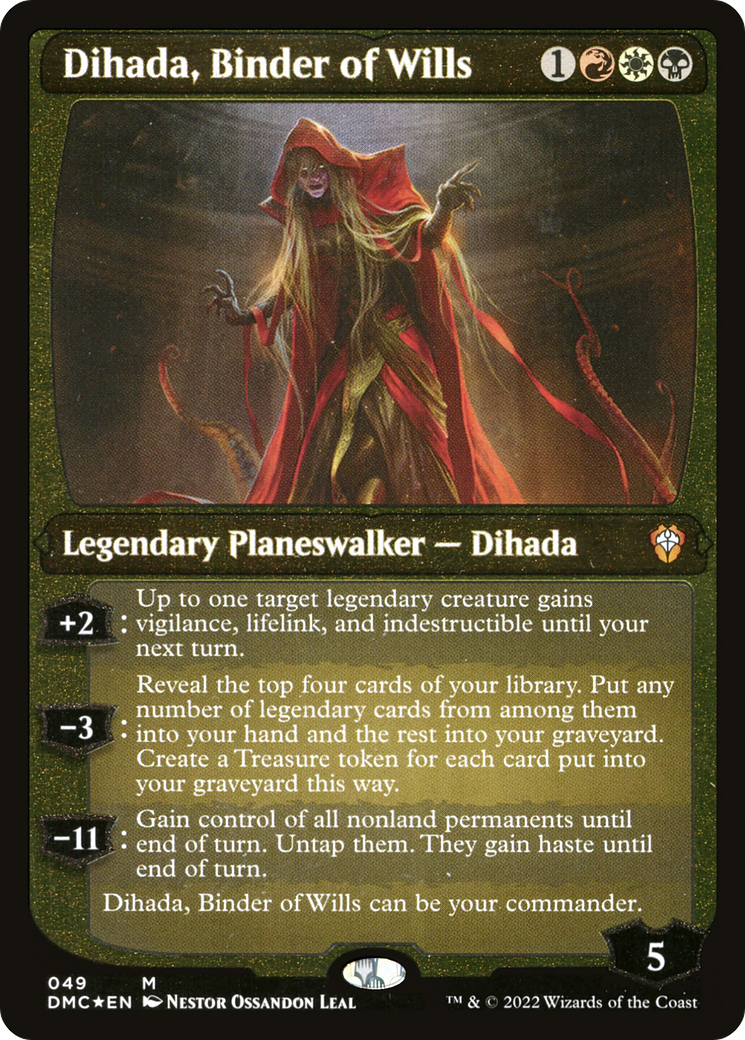 Dihada, Binder of Wills (Showcase Display Commander) [Dominaria United Commander] | Webway Games