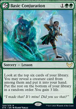 Basic Conjuration (Promo Pack) [Strixhaven: School of Mages Promos] | Webway Games