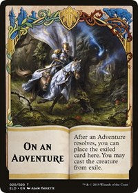 On An Adventure // Spirit Double-sided Token (Challenger 2020) [Unique and Miscellaneous Promos] | Webway Games