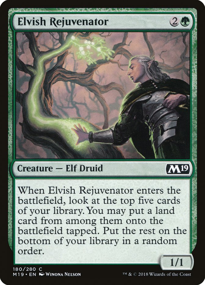 Elvish Rejuvenator [Core Set 2019] | Webway Games